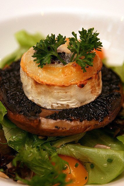 Portobello Mushroom Salad by chef Claudio Sandri and Josper