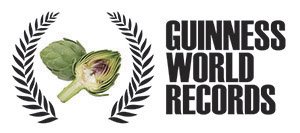 Logo del record Guinness de alcachofas a la brasa