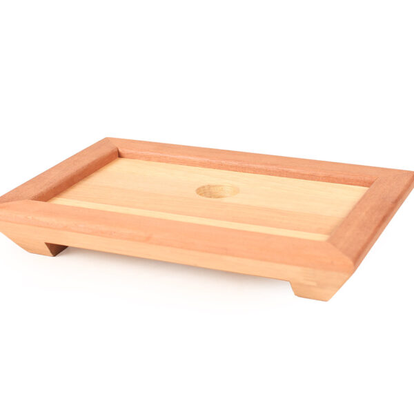 SOPORTE MADERA IROKO 37x27CM (para plato 30x20)