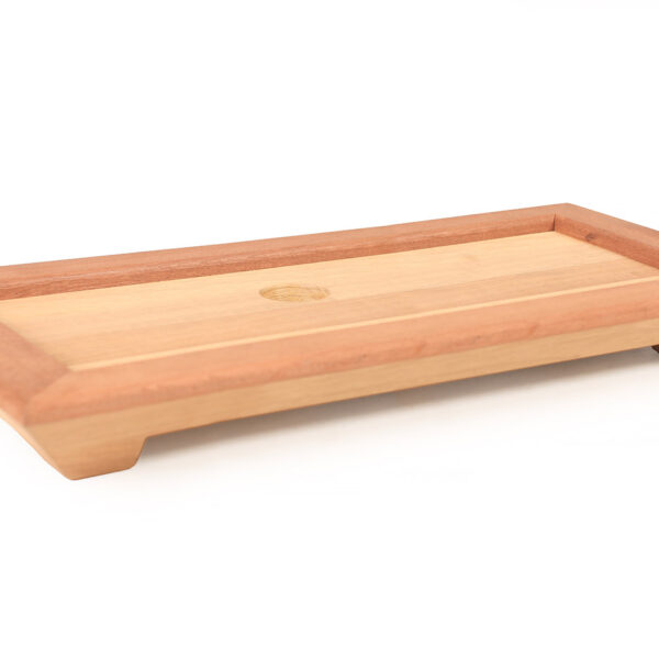 SOPORTE MADERA IROKO 53x22 cm (Para plato 46x15)